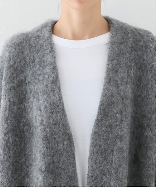 ATON モヘアシャギーオーバーサイズカーディガン グレー JOURNAL STANDARD LUXE（ジャーナルスタンダード ラックス）の「【ATON