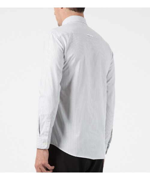 LIFUL MINIMAL GARMENTS.(ライフルミニマルガーメンツ)の「Grey Oxford Stripe Pocket Shirt(その他・メンズ・other・S/L)」の4枚目の写真