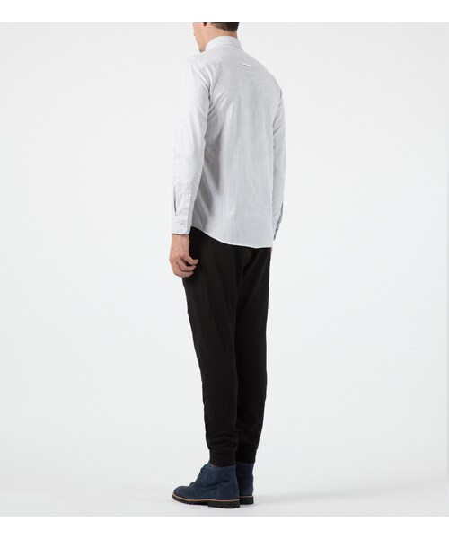 LIFUL MINIMAL GARMENTS.(ライフルミニマルガーメンツ)の「Grey Oxford Stripe Pocket Shirt(その他・メンズ・other・S/L)」の6枚目の写真
