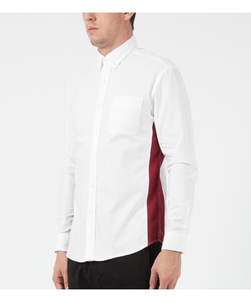 LIFUL MINIMAL GARMENTS.（ライフルミニマルガーメンツ）の「White Oxford Colorblock Shirt（その他・メンズ・other・L）」の3枚目の写真