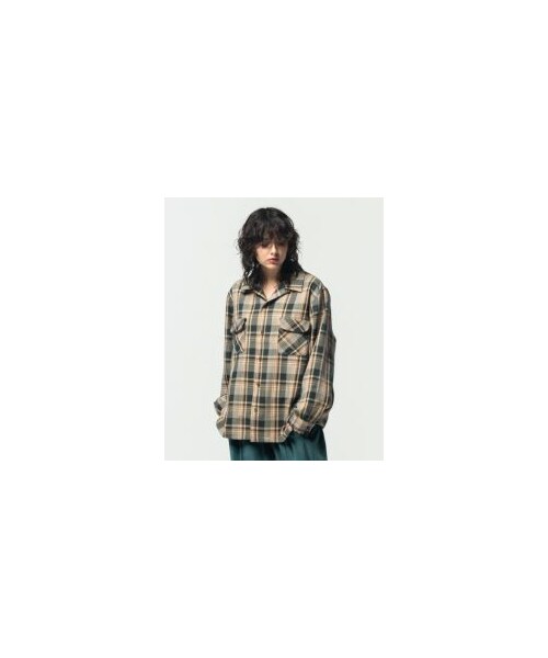 トップス glambGB0122/SH05 :Double Pocket Check SH glamb（グラム）の「GB0122 / SH05 : Double Pocket Check SH