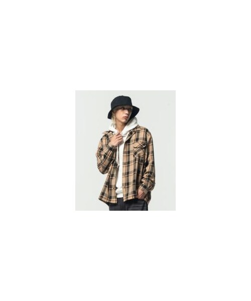 トップス glambGB0122/SH05 :Double Pocket Check SH glamb（グラム）の「GB0122 / SH05 : Double Pocket Check SH