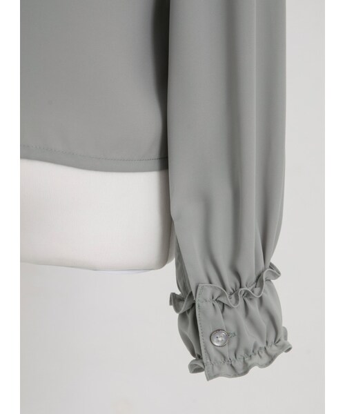 Marjorie（マージョリー）の「香甜的幻想，獨家愛心刺繡花邊領襯衫（トップス・レディース・薄荷綠/紫・S/M）」の20枚目の写真