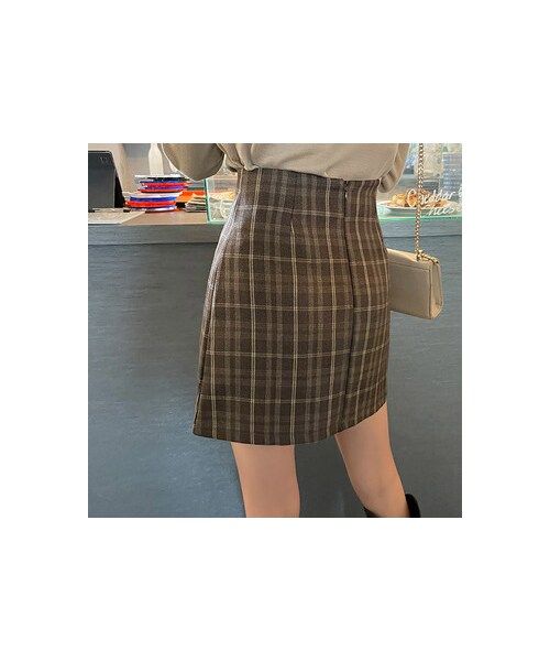 chuu（チュー）の「ネイチャーチェック skirt（スカート・レディース・その他）」の2枚目の写真