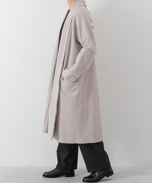 MITTAN(ミッタン)の「MITTAN 半纏ロングコート(その他・レディース・薄々灰・1/2)」の2枚目の写真