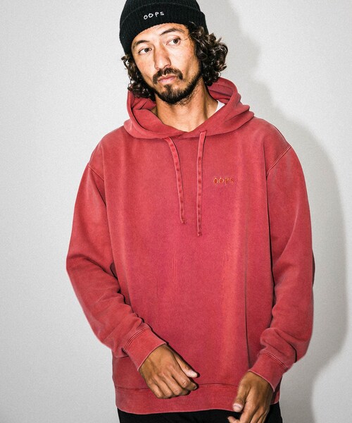 URBAN RESEARCH Sonny Label(アーバンリサーチサニーレーベル)の「OOPS ピグメントライトウェイトパーカー(その他・メンズ・レッド/オフ/チャコール・M/L)」の12枚目の写真