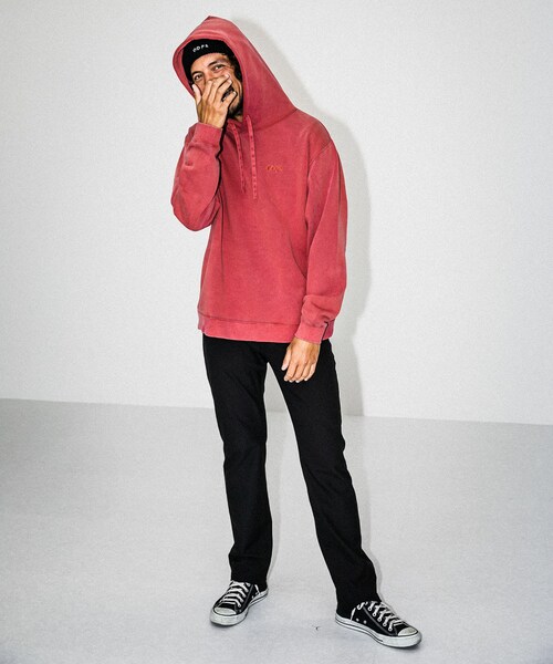 URBAN RESEARCH Sonny Label(アーバンリサーチサニーレーベル)の「OOPS ピグメントライトウェイトパーカー(その他・メンズ・レッド/オフ/チャコール・M/L)」の14枚目の写真
