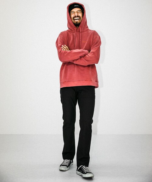 URBAN RESEARCH Sonny Label(アーバンリサーチサニーレーベル)の「OOPS ピグメントライトウェイトパーカー(その他・メンズ・レッド/オフ/チャコール・M/L)」の13枚目の写真