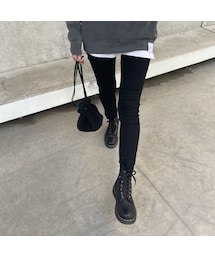 copine | スーパーストレッチスキニーブラックパンツ (4size)(その他パンツ)