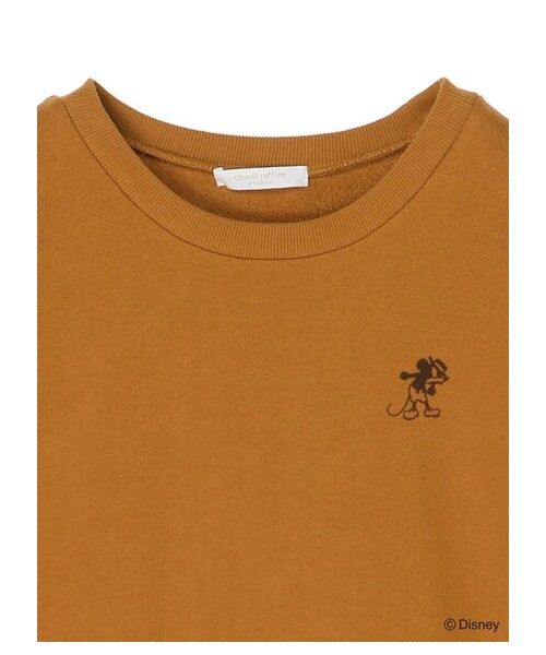 Green　Parks（グリーンパークス）の「Mickey/裏毛トレーナー（トップス・ブラウン/カーキ・F）」の18枚目の写真