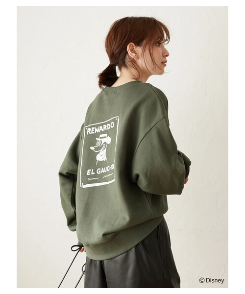 Green　Parks（グリーンパークス）の「Mickey/裏毛トレーナー（トップス・ブラウン/カーキ・F）」の12枚目の写真