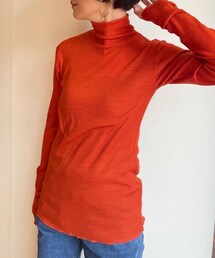 BEARDSLEY | 《予約》ウールテレコハイネック(Tシャツ/カットソー)