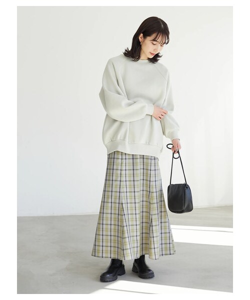 Green　Parks（グリーンパークス）の「チェックマーメイドスカート（スカート・モカ/グリーン/ブルー・F）」の5枚目の写真