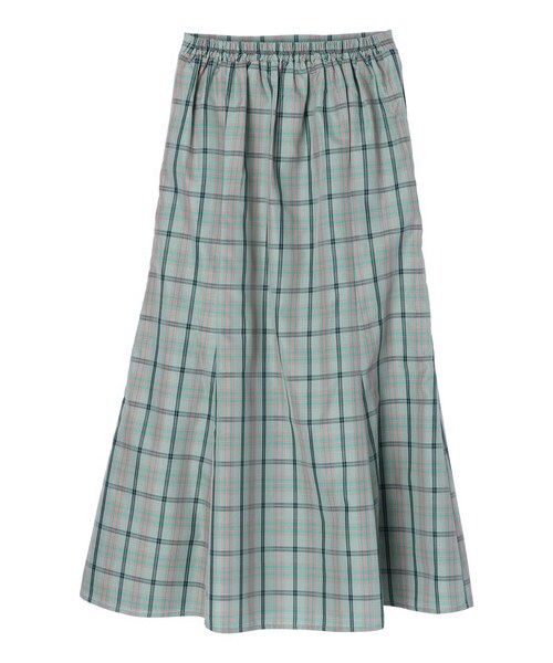 Green　Parks（グリーンパークス）の「チェックマーメイドスカート（スカート・モカ/グリーン/ブルー・F）」の22枚目の写真