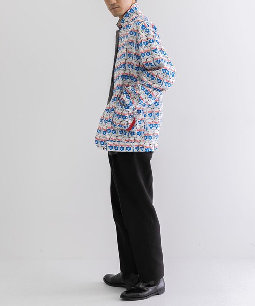 トップス PHINGERIN NIGHT SHIRT NEL OMBRE Grey 76148026_b_06_215.jpg