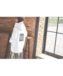 プリントビックシルエットパーカー