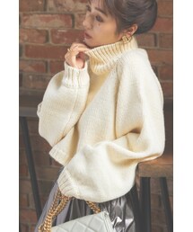 N WITH. | クロップド タートル ニット(ニット/セーター)