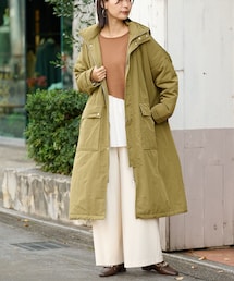 BONbazaar（ボンバザール）の「蓄熱フーディーモッズコート（モッズコート・レディース）」