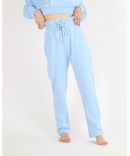 SMALL STYLE（スモールスタイル）の「ハイウエストスウェットパンツ（スウェットパンツ・レディース・ブラック/ブルー/ベージュ・XS/S）」の3枚目の写真