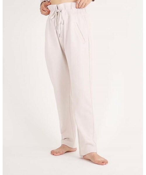 SMALL STYLE（スモールスタイル）の「ハイウエストスウェットパンツ（スウェットパンツ・レディース・ブラック/ブルー/ベージュ・XS/S）」の2枚目の写真