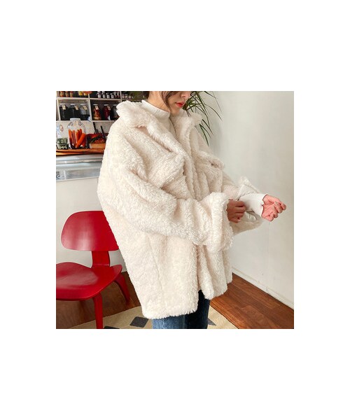 chuu（チュー）の「テディベアカラー jumper（ジャケット/アウター・レディース・その他）」の2枚目の写真