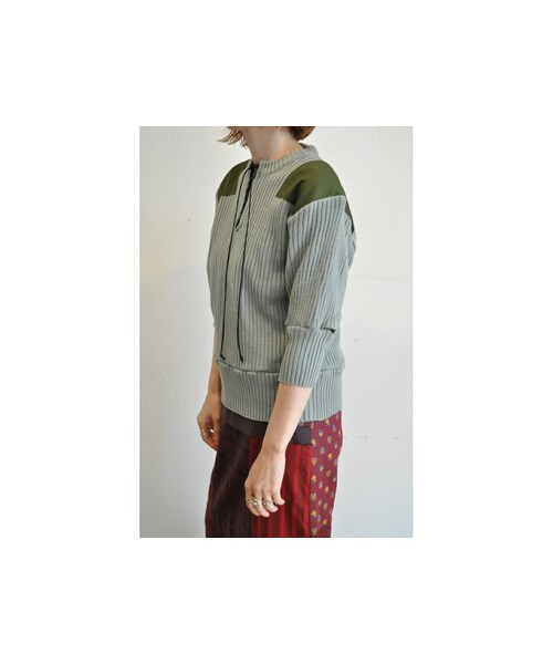 RehersalL（リハーズオール）の「パフスリーブコマンドセーター（ニット/セーター・レディース・ブラウン/グレー/ブラック・one）」の3枚目の写真