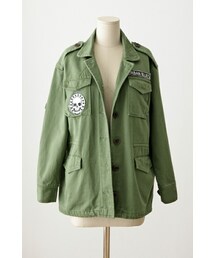 imvely | パッチシシュウミリタリージャケット(ミリタリージャケット)