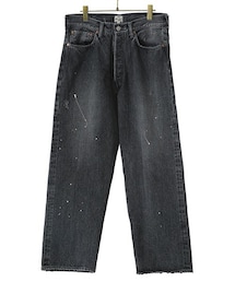 GOLD | 14oz. SELVEDGE DENIM 5POCKET PANTS AGING MODEL HARD WASHED(デニムパンツ)