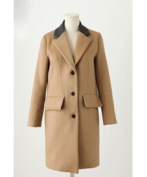 imvely | バイカラーチェスターコート(ピーコート)