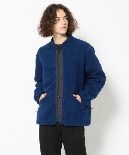 WOOLRICH（ウールリッチ）の「WOOLRICH(ウールリッチ) LIGHT PILE JACKET（ジャケット/アウター・メンズ・CHARCOL/BLUE・M/L/XL）」の2枚目の写真