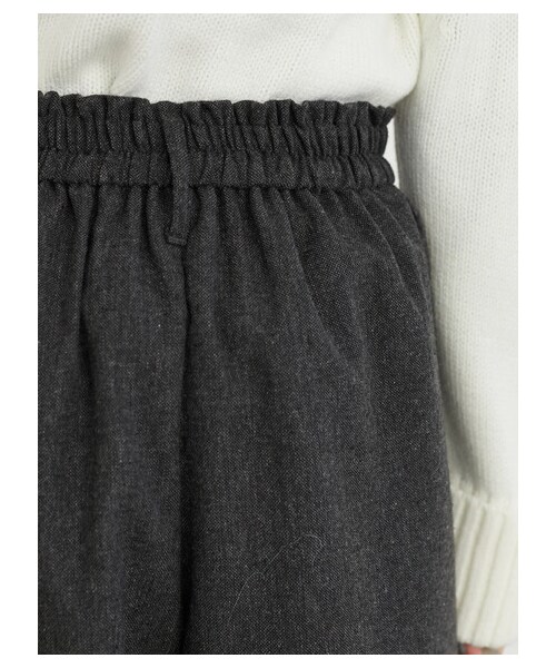 Green　Parks（グリーンパークス）の「洗えるツイードパンツII（パンツ・ライトグレー/チャコールグレー・M/L）」の6枚目の写真