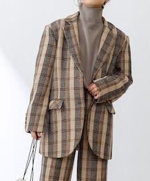 COLONY 2139 | 【HANDSOM WOMAN】チェック柄テーラードジャケット(セットアップ対応)(テーラードジャケット)