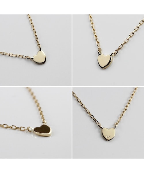 two ply（トゥープライ）の「トゥー プライ 642 トゥット アモーレ ハート イニシャル ナンバー ネックレス（ネックレス・レディース・ゴールド・40cm）」の2枚目の写真