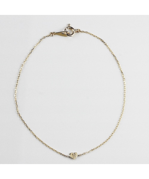 two ply（トゥープライ）の「トゥー プライ 643 トゥット アモーレ ハート イニシャル ナンバー ブレスレット（ブレスレット・レディース・ゴールド・16.5cm）」の2枚目の写真