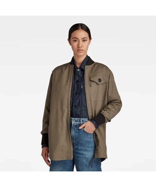 BOMBER COLLAR OVERSHIRT
