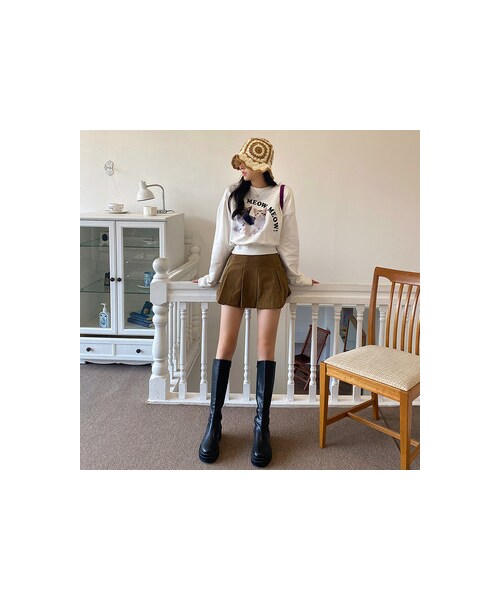 chuu（チュー）の「マロンコーデュロイ skirt（スカート・レディース・その他）」の6枚目の写真