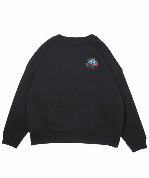 Leyline(レイライン)の「mountain patch sweat(スウェット・レディース・ホワイト/グレー/ベージュ/グリーン/ブラック・M/L/XL)」の2枚目の写真