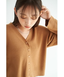 LASHIKU | 2way Waffle Knit Cardigan(カーディガン/ボレロ)