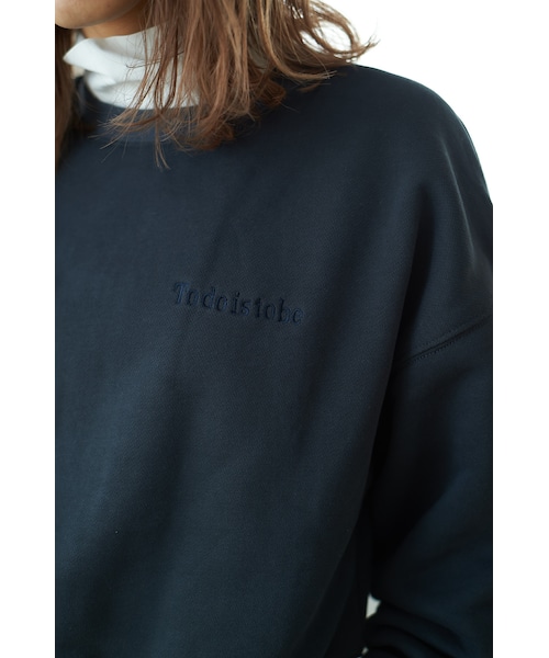 LASHIKU(ラシク)の「Message embroidery PO(スウェット・レディース・グレー/ブラック/ブラウン・Free)」の2枚目の写真