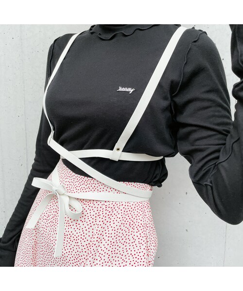 lilLilly（リルリリー）の「【新柄&再入荷】レザーリボンハーネス（アクセサリー・レディース・WHITE/BLUE/PINKクロコ/BLACKクロコ）」の10枚目の写真