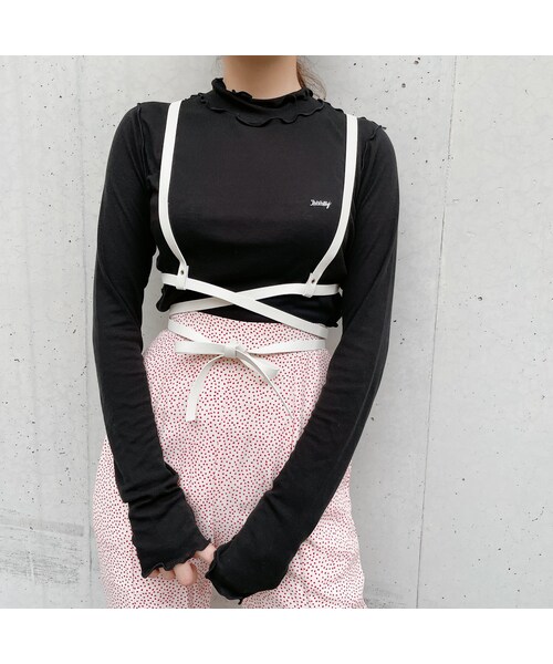 lilLilly（リルリリー）の「【新柄&再入荷】レザーリボンハーネス（アクセサリー・レディース・WHITE/BLUE/PINKクロコ/BLACKクロコ）」の12枚目の写真