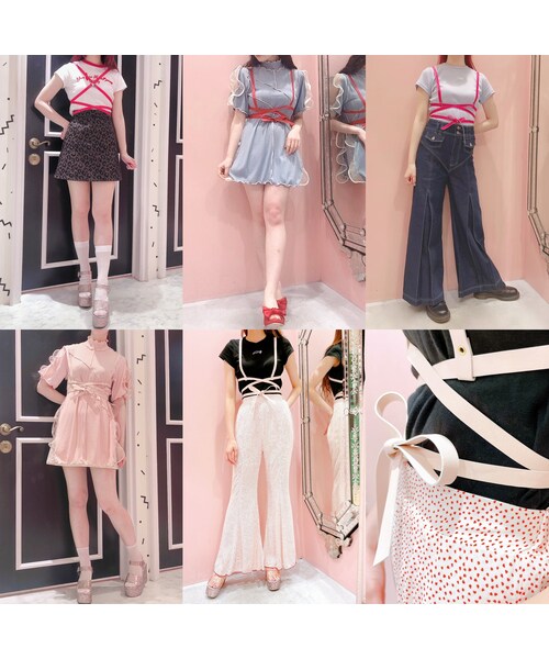 lilLilly（リルリリー）の「【新柄&再入荷】レザーリボンハーネス（アクセサリー・レディース・WHITE/BLUE/PINKクロコ/BLACKクロコ）」の20枚目の写真