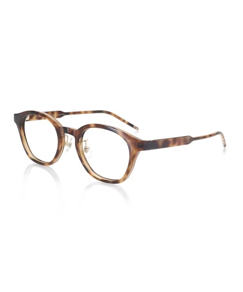 JINS（ジンズ）の「Combination&Metal -TAPERED-（メガネ・カーキ(128)/ブラウンデミ(286)/ブラック(394)・Medium 48.0□21.5-146.0○39）」の3枚目の写真