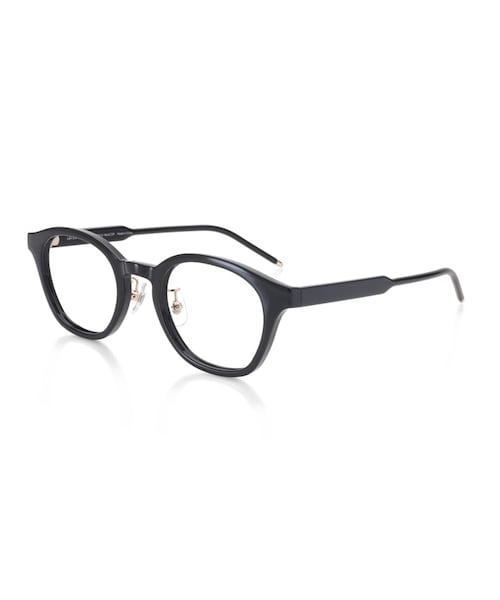 JINS（ジンズ）の「Combination&Metal -TAPERED-（メガネ・カーキ(128)/ブラウンデミ(286)/ブラック(394)・Medium 48.0□21.5-146.0○39）」の2枚目の写真