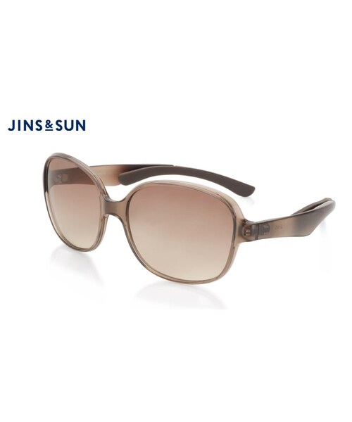 JINS（ジンズ）の「JINS＆SUN NEW STANDARD Nose Padless（サングラス・レディース・ワイン(176)/ライトブラウンササ(282)/パープルササ(367)・Large 57□16-140○45）」の2枚目の写真