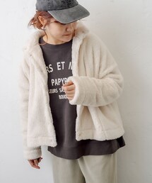 PUAL CE CIN | 【WEB限定色あり】両面ボアジャケット(テーラードジャケット)
