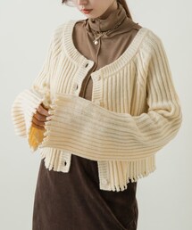 Kastane | 【カタログ掲載アイテム】クラッシュニット(カーディガン/ボレロ)