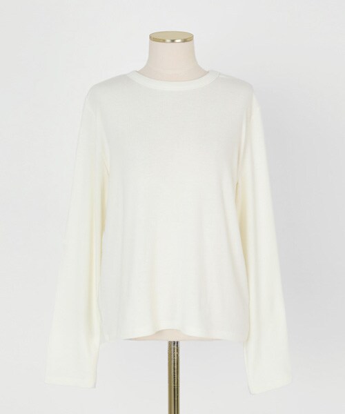 imvely（-）の「[IMVELY] ウィンターデイリー起毛Tシャツ（Tシャツ/カットソー・レディース・블랙・FREE0(ミニブリー/XS~M), FREE1(一般ブリー/XS~M)）」の3枚目の写真