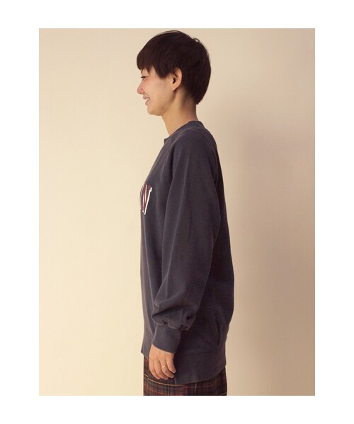 w closet(ダブルクローゼット)の「OREGON ラグラン裏毛プルオーバー(トップス・レディース・L.ブルー/L.ピンク/グリーン/ネイビー・FREE)」の6枚目の写真