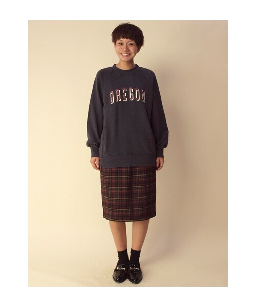 w closet(ダブルクローゼット)の「OREGON ラグラン裏毛プルオーバー(トップス・レディース・L.ブルー/L.ピンク/グリーン/ネイビー・FREE)」の12枚目の写真